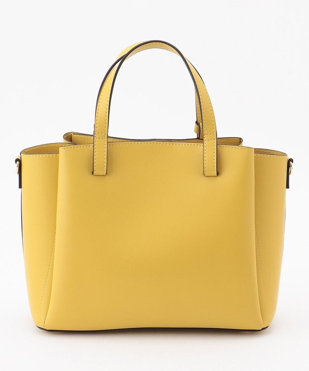 LA BAGAGERIE 【MONICA】ボウタイリボンハンドバッグ イエロー【WEB限定カラー】