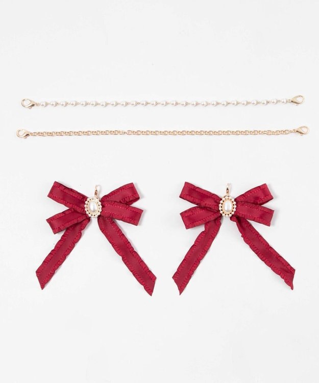 WEGO 【痛バ＆推し活グッズ】きらめきDIYパールリボンセットL ワイン