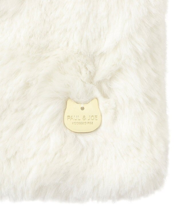 MOONBAT 【FUDGE11月号掲載】PAUL & JOE ACCESSOIRES フェイクファービッグマフラー オフホワイト