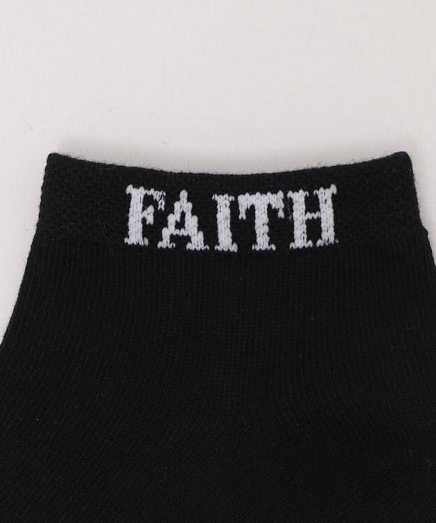WEGO FAITHロゴショートソックス ブラック