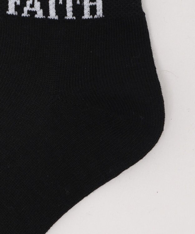 WEGO FAITHロゴショートソックス ブラック