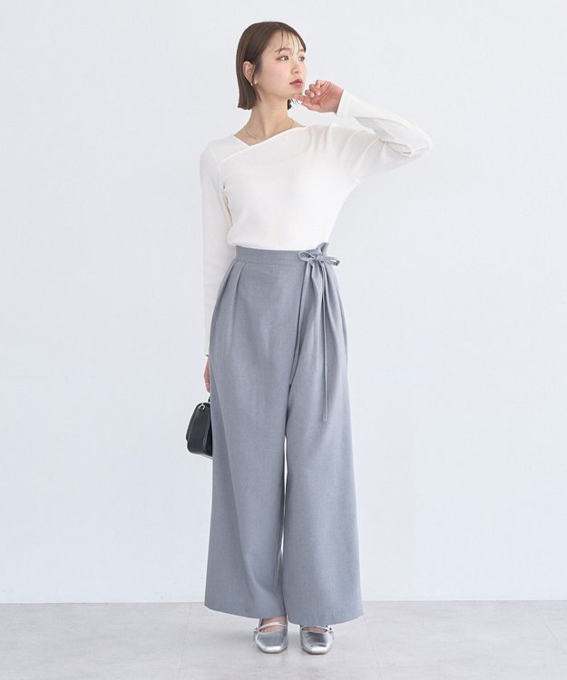 earth music&ecology ラップパンツ Gray