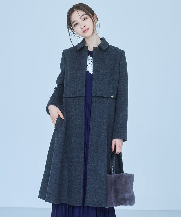 TOCCA 【消臭】BITTER CARAMEL CHOCOLATE ウールコート グレー系