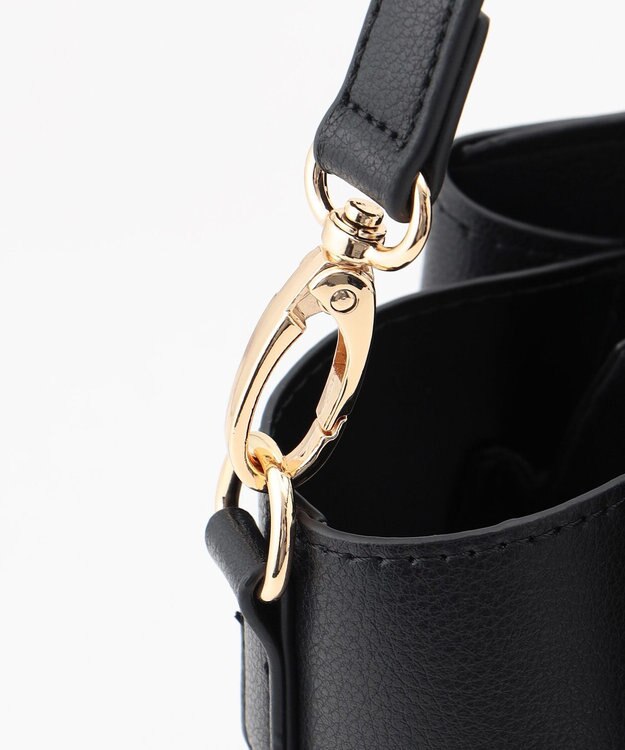 LA BAGAGERIE 【MONICA】ボウタイリボンハンドバッグ ブラック