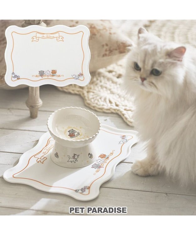 PET PARADISE ディズニー ３兄弟 猫 シリコンマット ホワイト