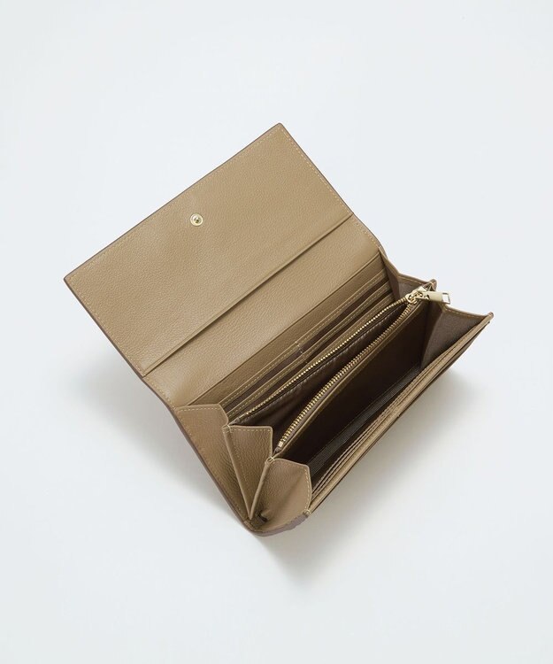 TOPKAPI 【TREASURE TOPKAPI】ソフトレザー ベルトデザイン 長財布　 グレージュ