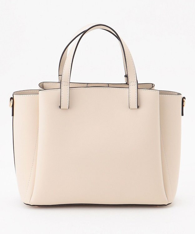 LA BAGAGERIE 【MONICA】ボウタイリボンハンドバッグ アイボリー