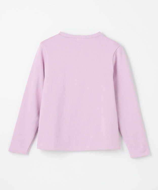 組曲 KIDS 【150-160㎝】オーナメント刺繍 トレーナー ライラック系