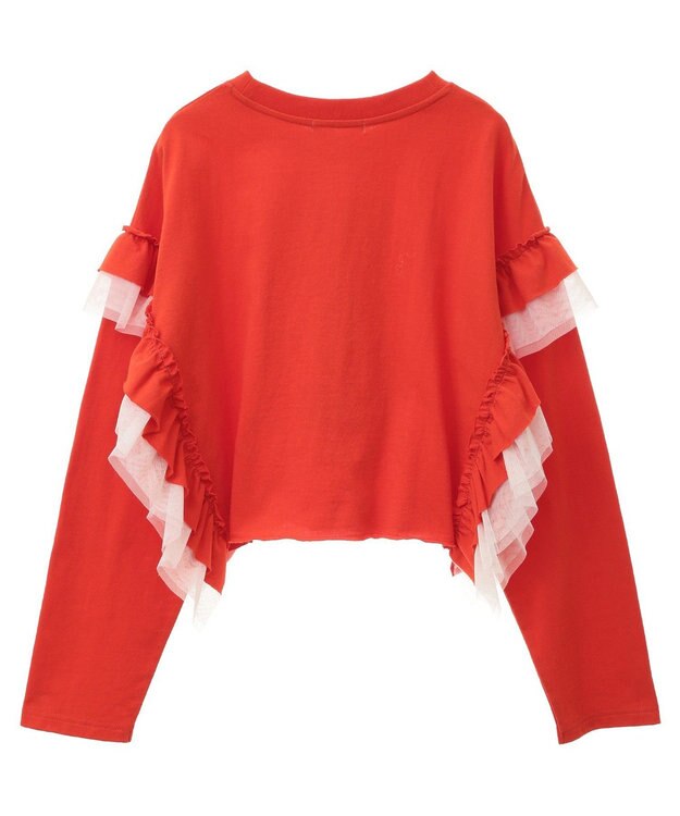 Green Parks ミッキー＆フレンズ／袖フリルショート丈ＴＥＥⅡ Red