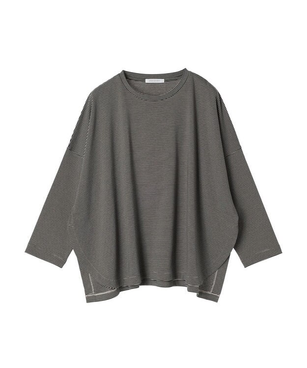 AMERICAN HOLIC ＵＶカット加工ワイドカットプルオーバー Border Mocha