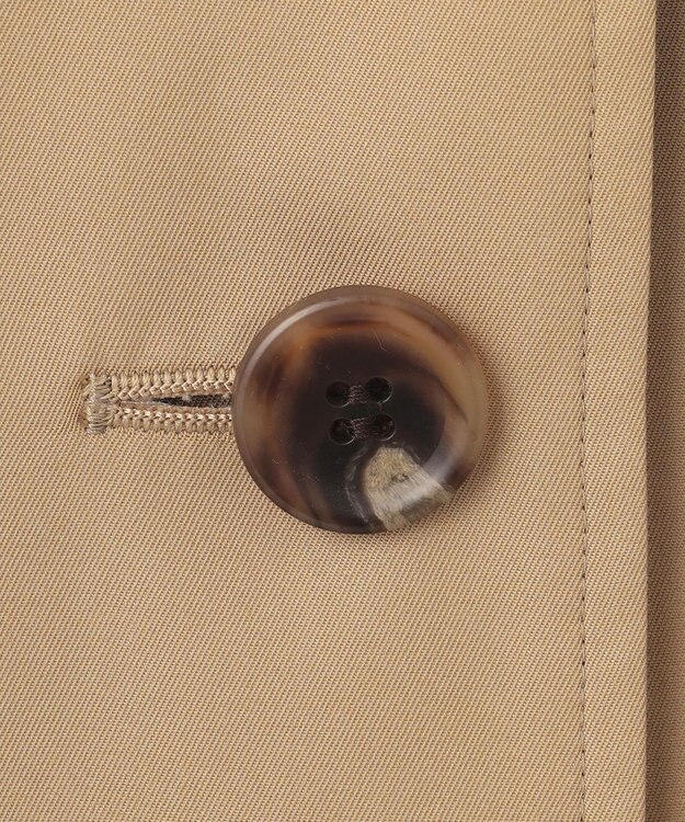 23区 コットンポリエステルギャバジン ロング トレンチコート キャメル系