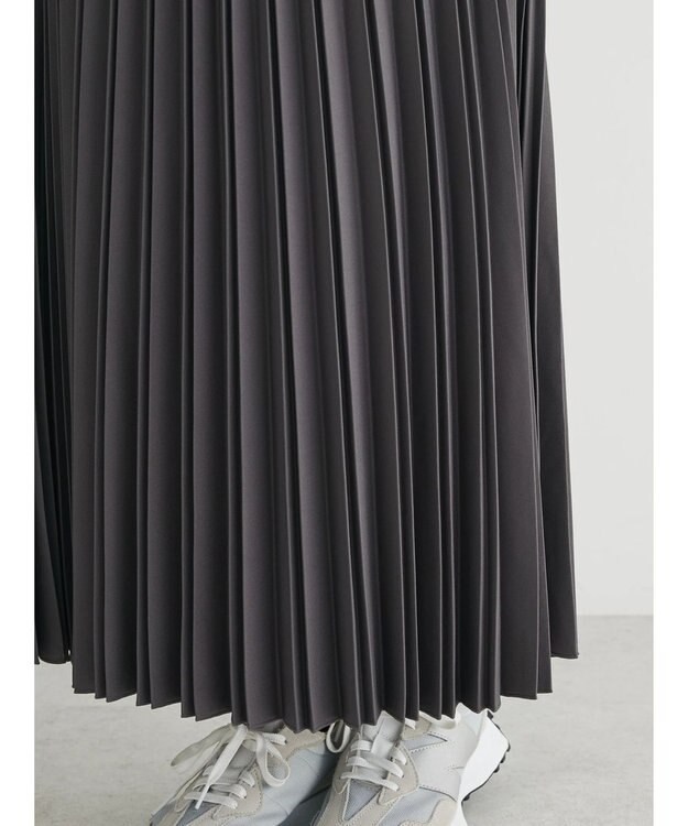 Green Parks プリーツスカート Dark Gray