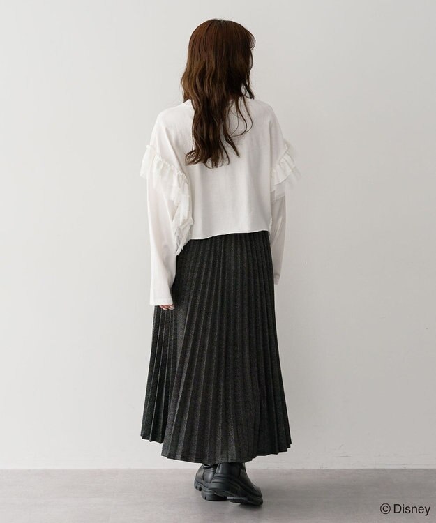 Green Parks ミッキー＆フレンズ／袖フリルショート丈ＴＥＥⅡ Off White