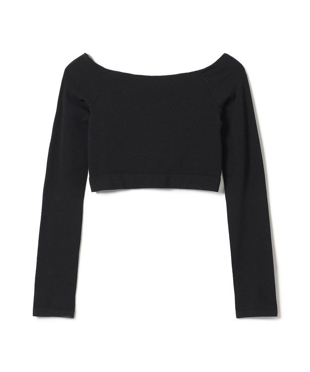 Chacott ショートトップ（長袖） ブラック