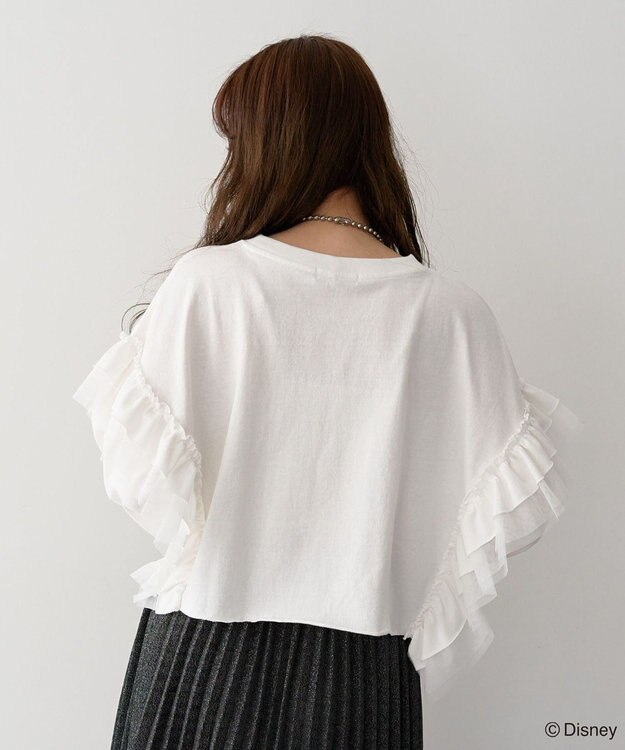 Green Parks ミッキー＆フレンズ／袖フリルショート丈ＴＥＥⅡ Off White