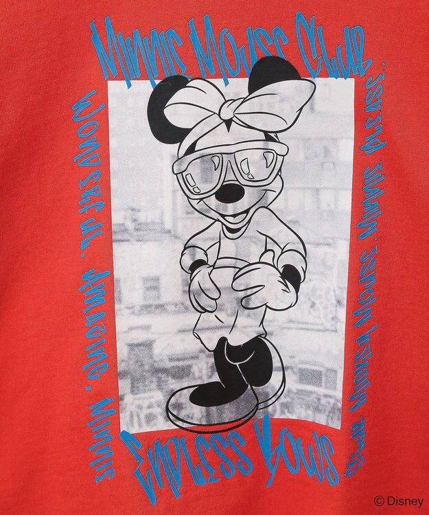 Green Parks ミッキー＆フレンズ／袖フリルショート丈ＴＥＥⅡ Red