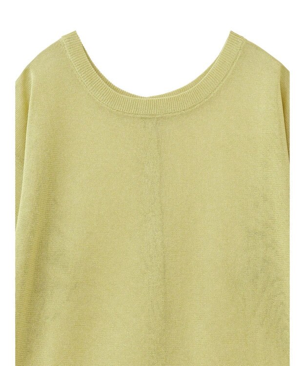 Green Parks ２ｗａｙ　７分袖ブライトシアーニットプルオーバー Green