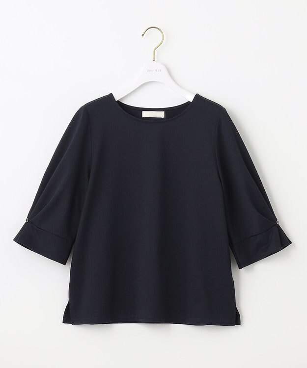 ANY SIS S 【接触冷感・UVカット】サカリバクルーネック プルオーバー ネイビー