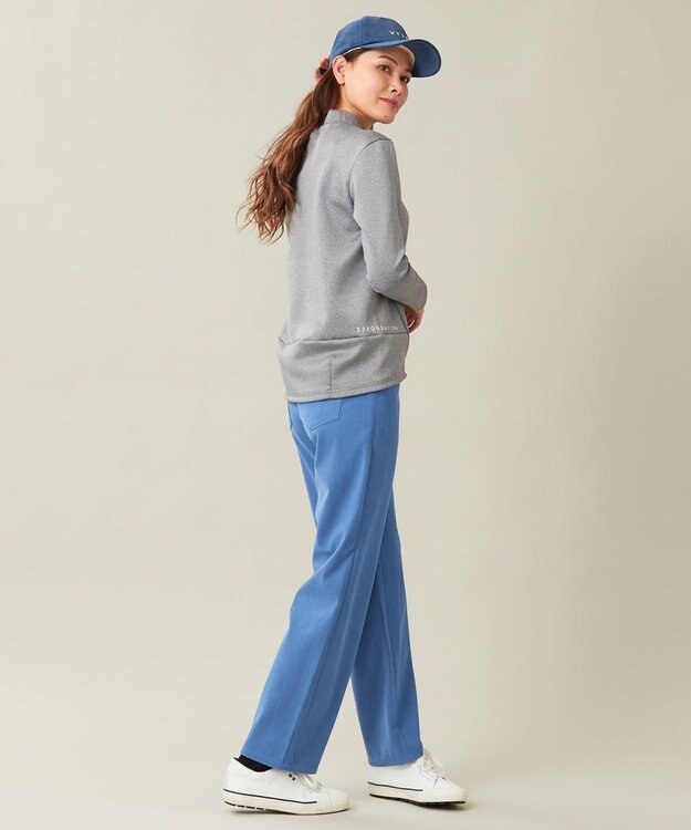 23区GOLF 【WOMEN】【ストレッチ】コーデュロイ カラーパンツ サックスブルー系