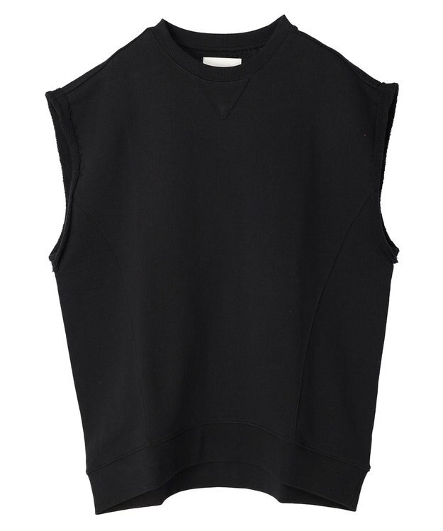 Green Parks ・Ｄｏｕｂｌｅ　Ｆｌａｇｓ　ウラケノースリーブスウェット Black