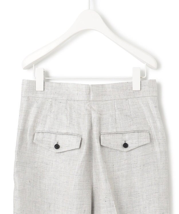 ICB 【日本製】トリアセリネンシャイニーツイル ワイドパンツ ライトグレー系