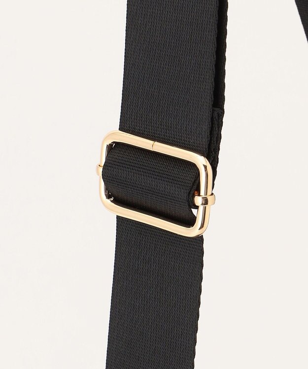 LA BAGAGERIE 【MONICA】ナイロンコンビショルダーバッグ ブラック