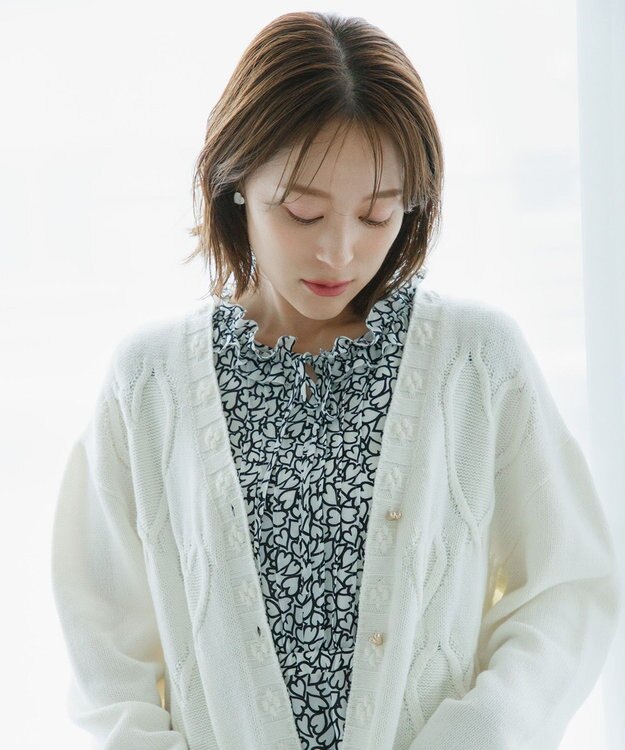 TOCCA 【chayさん着用】HEART HUG KNIT カーディガン アイボリー系