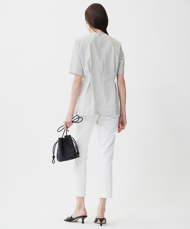 ICB L 【接触冷感・UVカット・透け防止・吸水速乾・洗える】 シェルタリングドライオックス スティックパンツ オフホワイト系