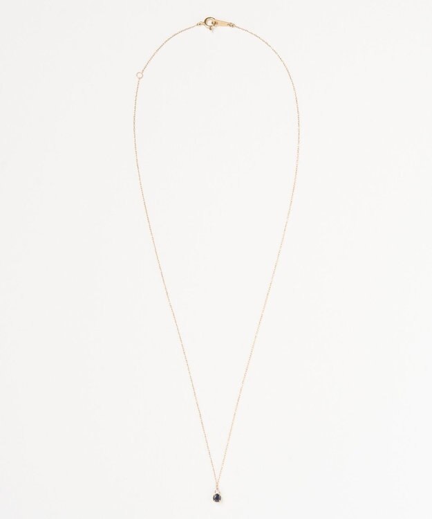 Phoebe 【K10】ジュエルラックネックレス　サファイア/9月誕生石/天然石/全長:40cm ゴールド