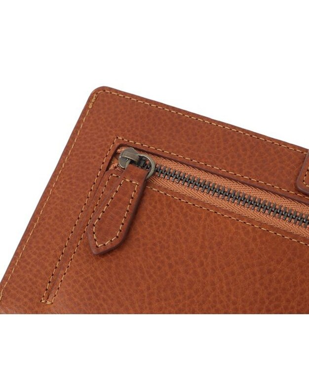 genten ダイヤカットワーク　マチなし長財布 チャ