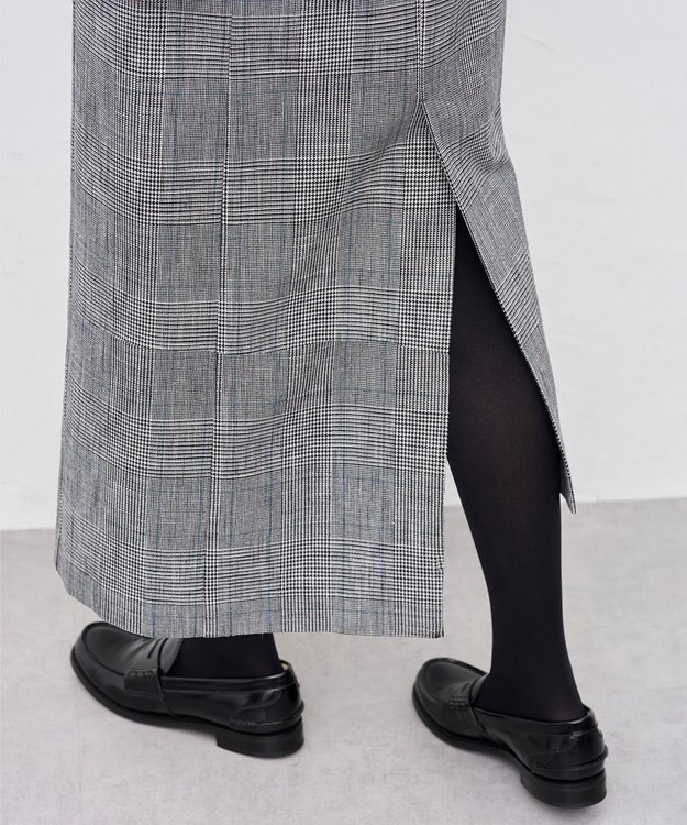 uncrave グレンチェック ワンピース グレーチェック