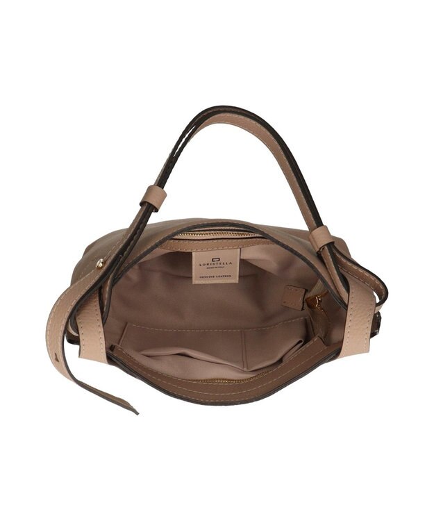 INTER-CHAUSSURES 【LORISTELLA】ソフトレザーデイリー2WAYバッグ グレー