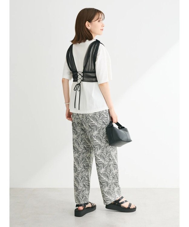 Green Parks ・ＥＬＥＮＣＡＲＥ　ＤＵＥ　バックレースアップビスチェ Black