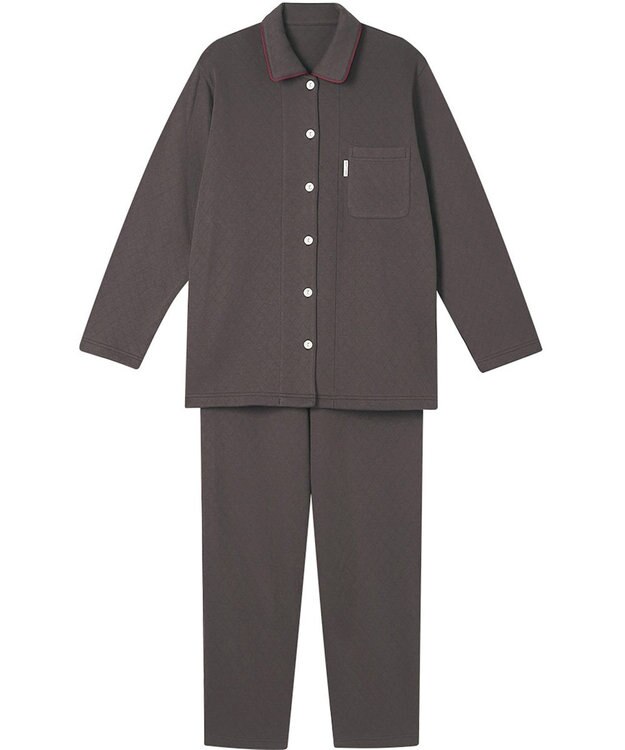 ワコール／睡眠科学 【ふわごころ（R）パジャマ】 長袖・長ズボン しっとりなめらか ふわふわ触感 YDW420 睡眠科学／ワコール ブラウン