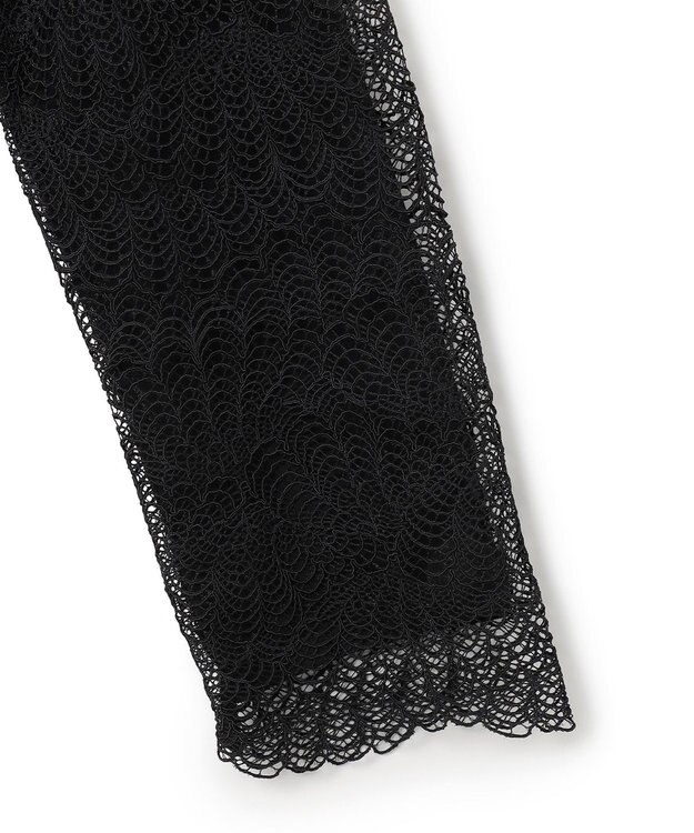 23区 L 【先行予約】ラッセルレース 2WAY ニット ブラック系