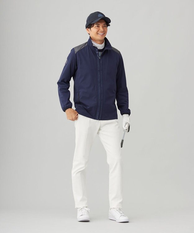 23区GOLF 【MEN】ライトフーデットブルゾン ブラック系