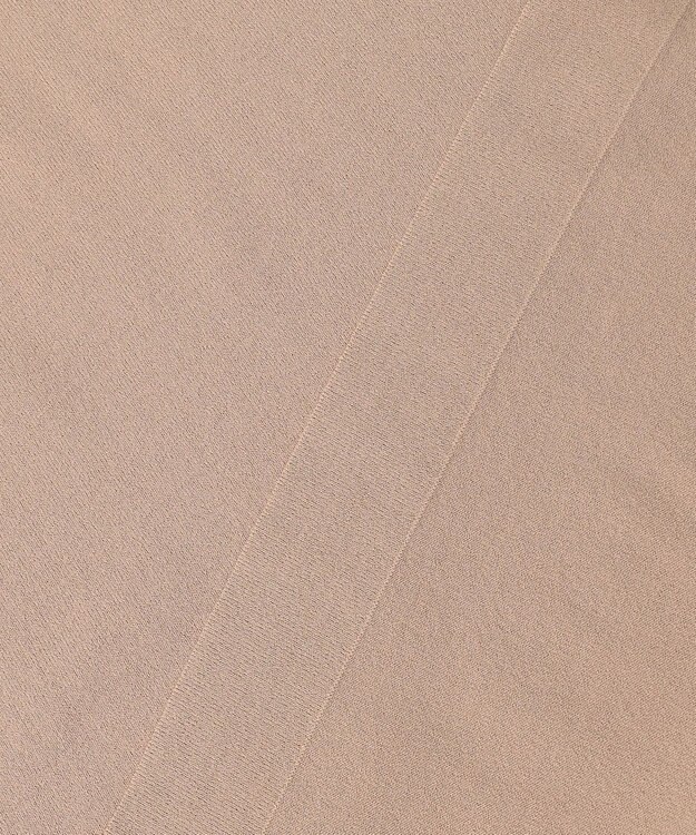 自由区 【洗える・XSサイズあり】クレープストレッチノースリーブ ニット キャメル系