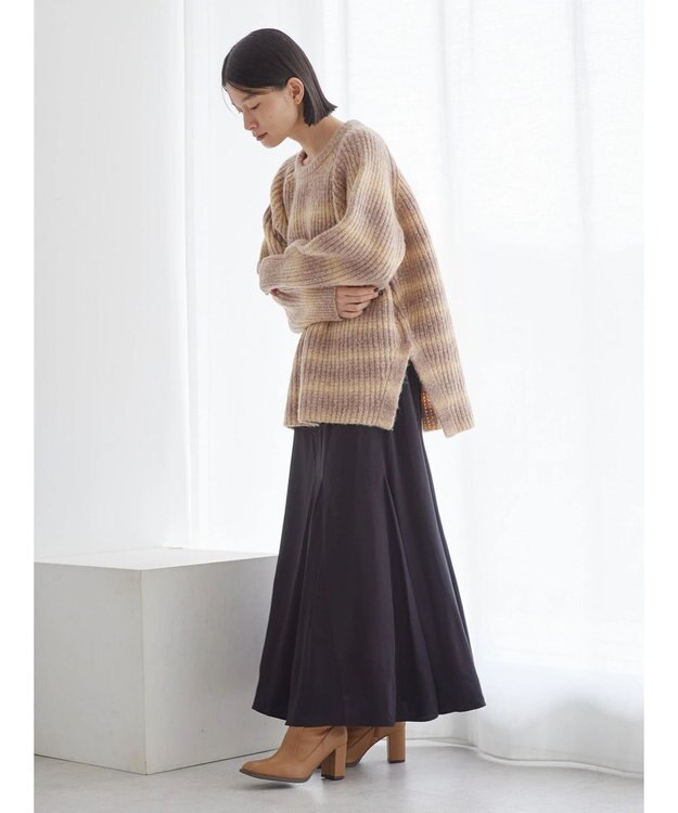 AMERICAN HOLIC グラデーションラグランニットプルオーバー Beige