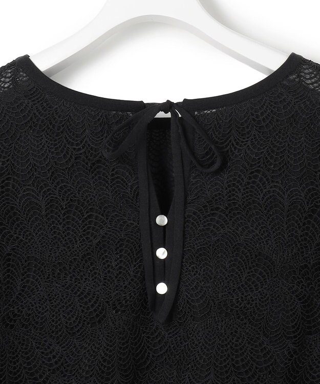 23区 L 【先行予約】ラッセルレース 2WAY ニット ブラック系