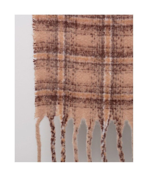 UNBILLION カシュネ cache nez / ブークレオンブレーチェックストール ブラウン