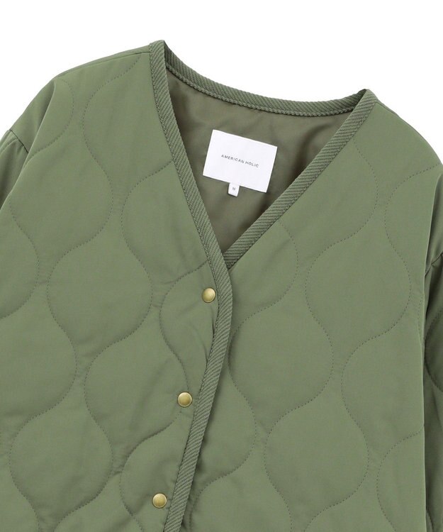 AMERICAN HOLIC キルティングブルゾン Khaki