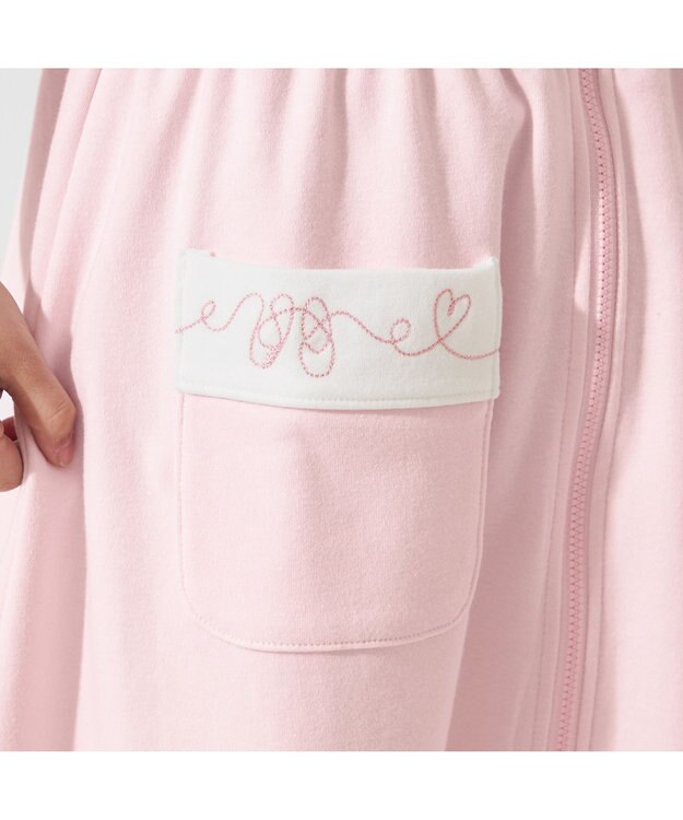 Chacott ジップアップワンピース ベビーピンク