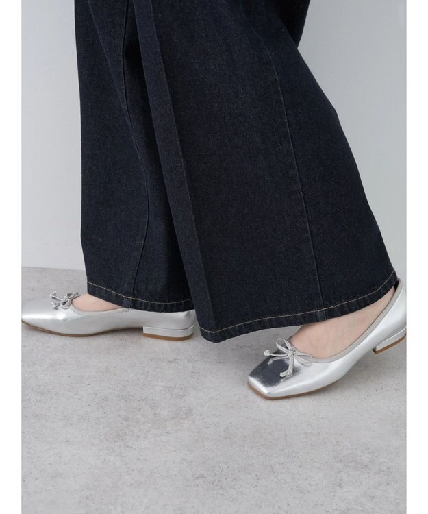 earth music&ecology フロントジップデニムパンツ One Wash