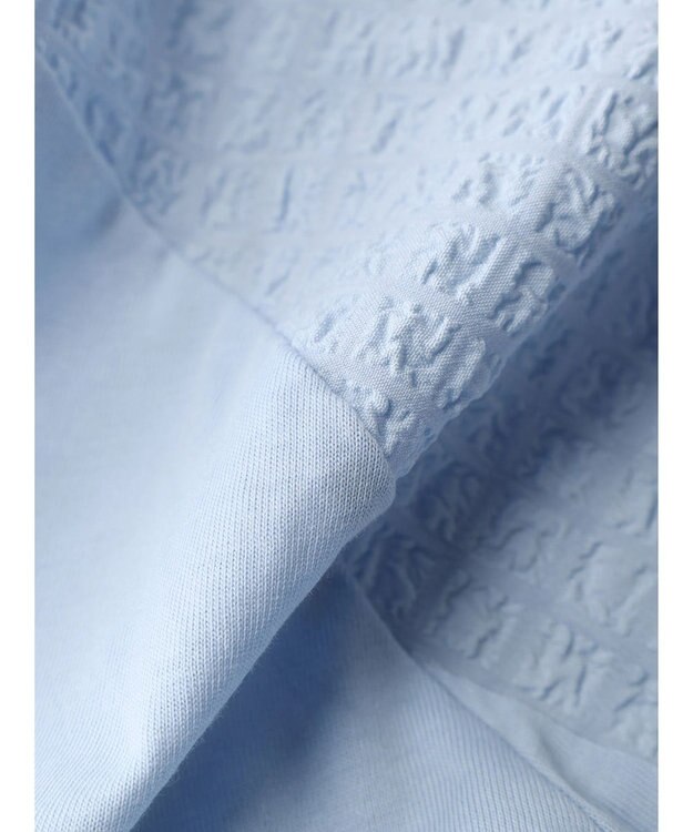 Green Parks 袖ポコポコドッキングカットプルオーバー Light Blue