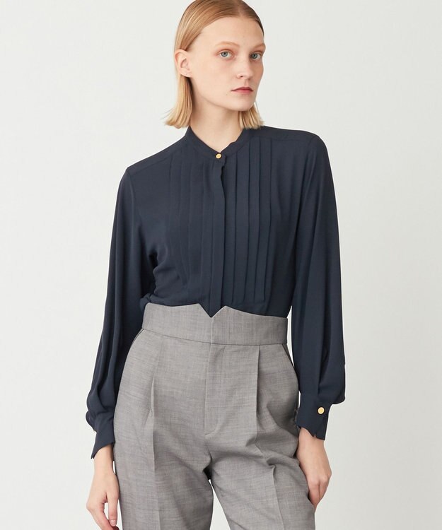 BEIGE， 【新色追加】BRAINE / ブラウス Navy