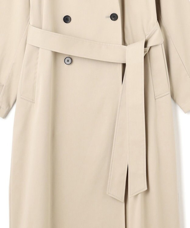UNFILO 【洗える】ロングトレンチコート ベージュ