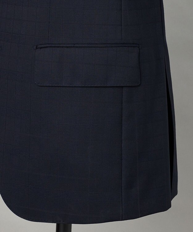 GOTAIRIKU 【山栄毛織】レトロテック 3ピーススーツ ネイビー系4