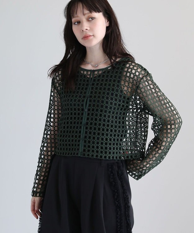 Green Parks ・ＳＵＧＡＲ　ＳＰＯＯＮ　２ｗａｙフラワーメッシュカーデ Green