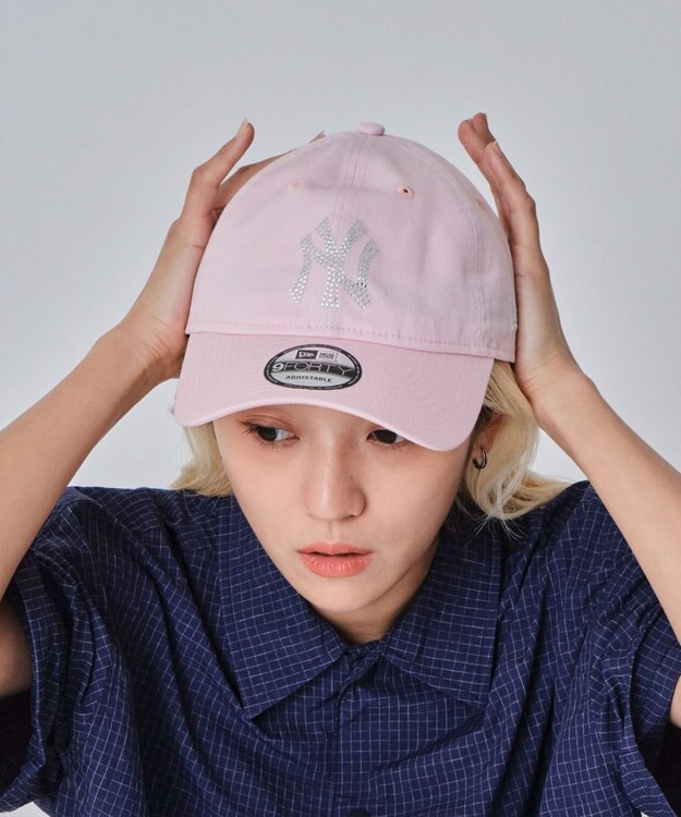 WEGO 【ユニセックス着用ITEM】別注NEWERA　9FORTY　　linestone 柄1