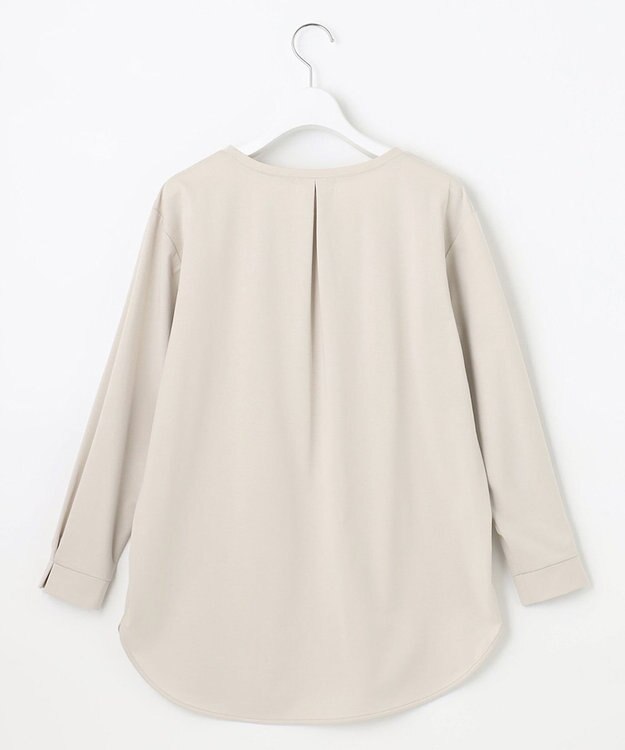 J.PRESS LADIES 【吸水速乾】プレーティングジャージー シャツテール カットソー ライトグレー系